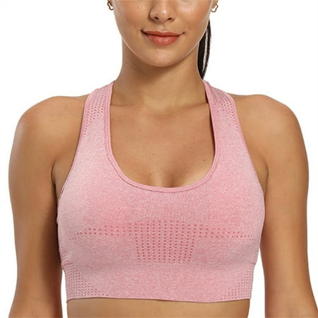 

Women Seamless Sport Bra Push Up Yoga Workout Bras Gym Sportswear Fitness Top M Gray