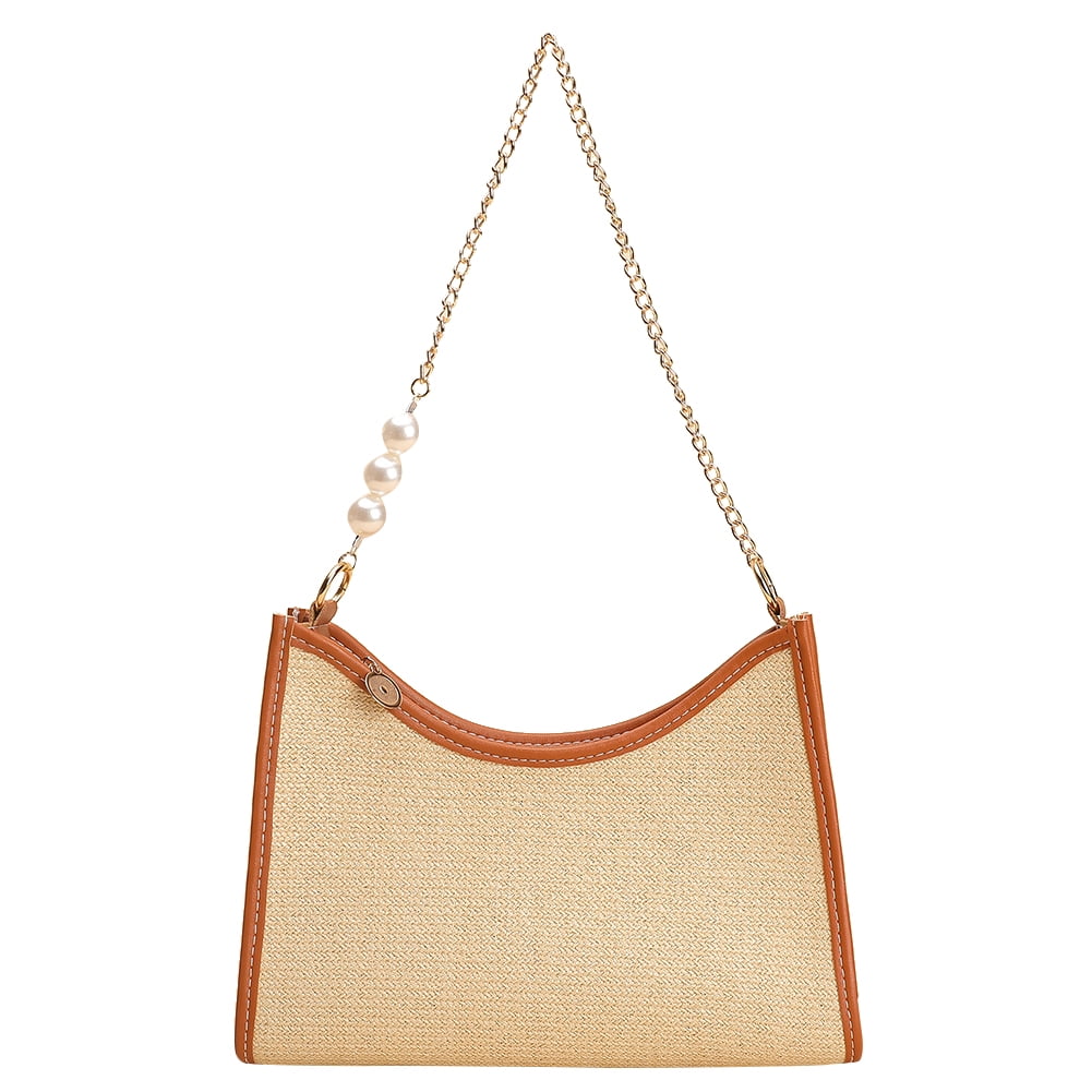 uo satin & chain shoulder bolsa