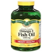 Spring Valley: Omega 3 Fish Oil Dietary Supplement, 300 ct