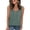 Green, variant on ShomPort Womens Tank Tops Trendy Eyelet V Neck Loose Sleeveless Shirts Casual Summer Tops
