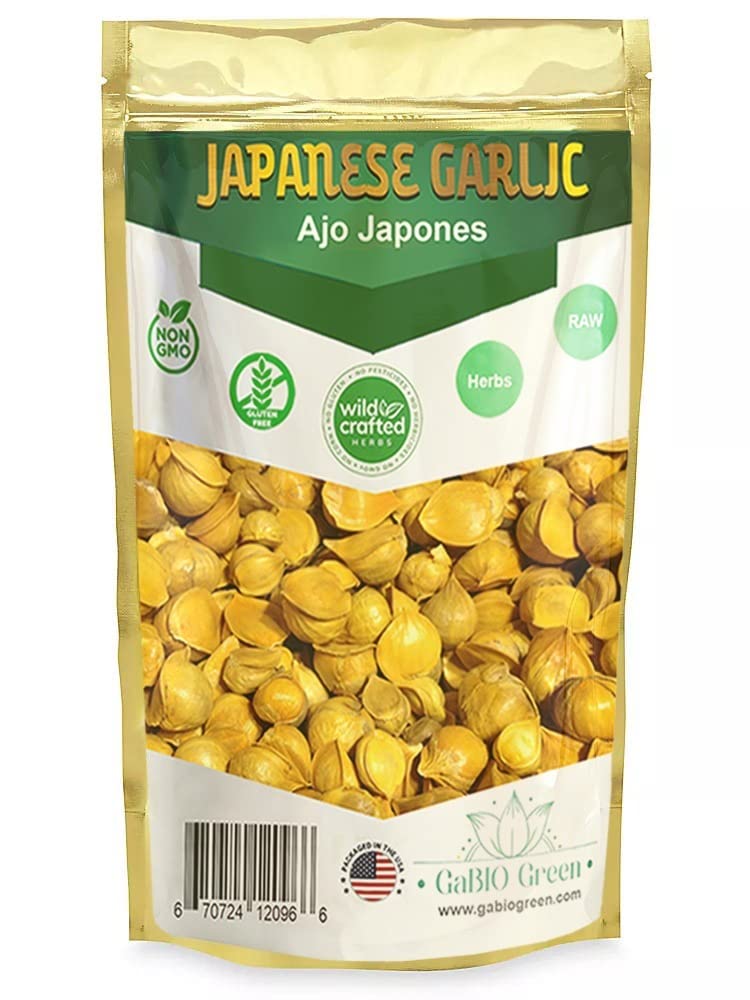 Japanese Garlic (1 Pound) Ajo Japones Natural, Resealable Bag, Bulk