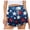 Multicolor-22, variant on 4th of July Women's Comfy Summer Beach Shorts Casual Sports Shorts Yoga Short Pants with Elastic Drawstring & Pockets