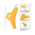 thumbnail image 2 of CalExotics Neon Vibes the Pleasure Vibe Finger Teaser Vibrator - Orange, 2 of 5