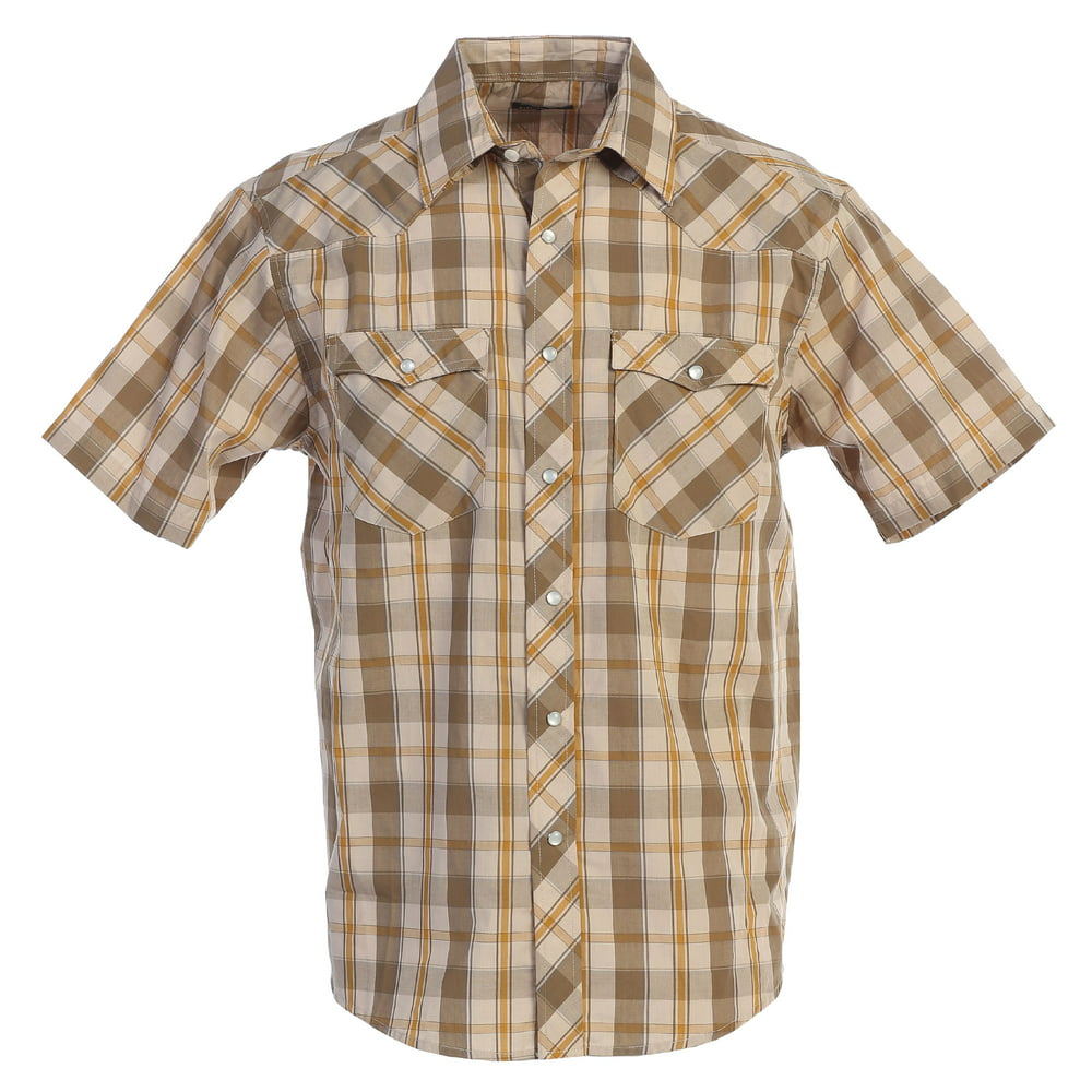 Gioberti - Gioberti Men's Short Sleeve Western Plaid Shirt - Walmart ...