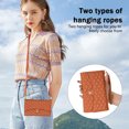 thumbnail image 2 of Phone Case for iPhone 16 Plus Wallet Cover with Crossbody Strap and Wrist Strap, Card Slots Stand PU Leather Flip Magnetic Buckle Zipper Pocket for iPhone 16 Plus Case Women Girls, Brown, 2 of 6