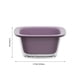thumbnail image 3 of Juego de Colador y Tazón Apilables | Cesta para Lavar Frutas y Verduras de Doble Capa 2 En 1 | Colador de Alimentos y Ensaladera | Plástico Abs, Blanco/Rojo/Verde/Morado, 3 of 7