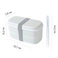 thumbnail image 3 of Lonchera Topper Portatil Divisiones 2 Niveles Anti Derrames Dara Baby Otr0054, 3 of 5