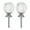Silver, variant on BRIGHTFUFU Crystal Lamp Finial Set with Lampshade Knobs Accessories for Home Lighting Decor