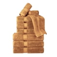 thumbnail image 2 of Superior 800 GSM Egyptian Cotton 9-Piece Heavyweight Towel Set, Rust, 2 of 10