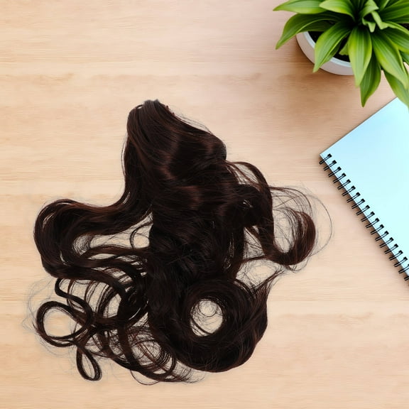 OFFIGAM Dark Brown Ponytail Hair Clip - Comfortable, Versatile Hair Extension for Women and Girls