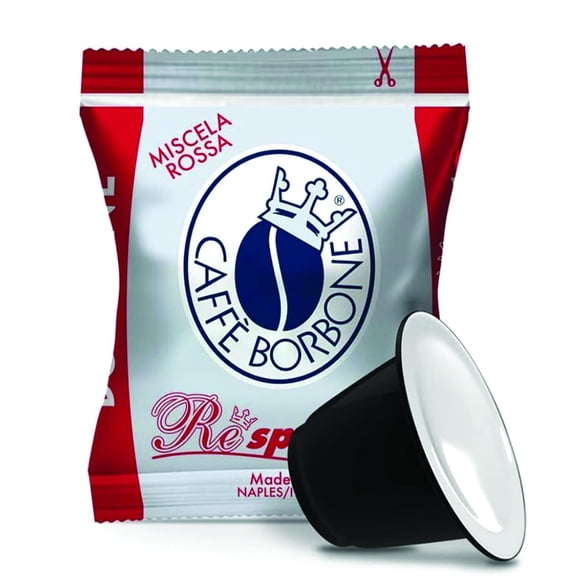 Caffe Borbone Espresso Capsules Compatible with Nespresso Original Machines, Red Blend, Dark Roast, 50 Count