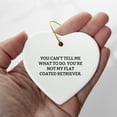 thumbnail image 3 of Funny Flat Coated Retriever Dog Gifts from Friends for Christmas - You Can't Tell Me What To Do. You're Not My Flat Coated Retriever. Heart Ornament, 3 of 8