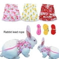 thumbnail image 5 of Hamster Harness 1 Set Dress Up Soft Durable Peach Print Pet Rabbit Hamster Leash Rope, 5 of 5