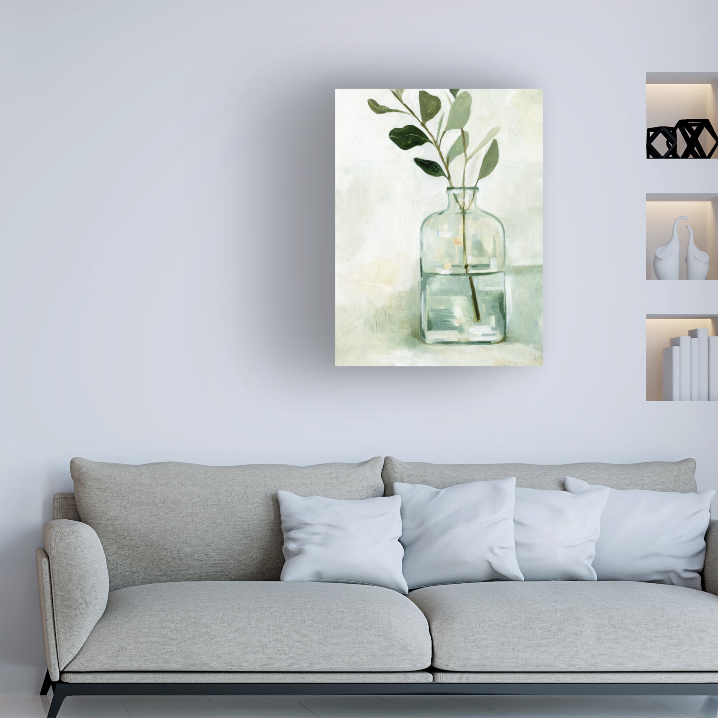 Emma Caroline 'Eucalyptus Branch Still Life I' Canvas Art