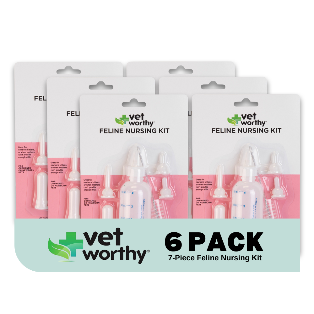 Vet Worthy 7Piece Feline Nursing Kit Cat Nursing Set for Orphaned