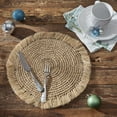 thumbnail image 2 of Split P Raffia Charger Set of 4, 2 of 3