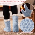 thumbnail image 2 of Loritta Secret Women's Fuzzy Slipper Socks 2 Pairs Winter Cozy Warm Thick Socks with Non-Slip Grippers, 2 of 9