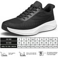 thumbnail image 3 of vibdiv Men's Walking Shoes Slip on Comfortable Lightweight Running Shoes Athletic Gym Workout Cross Training Sneakers Black White Size 12, 3 of 9