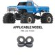 thumbnail image 5 of Vogacara 4 Uds 1/24 llantas de ruedas neumático RC pieza de actualización de plástico duradero Rc llantas de rueda neumático para FMS FCX24 Kits de construcción modelo, 5 of 6