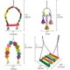 thumbnail image 2 of 13 paquetes de juguetes para columpios, campana colgante para masticar, jaula de pájaros para mascotas, juguetes adecuados para pequeños esquí esquí Gafas de esquí, 2 of 5