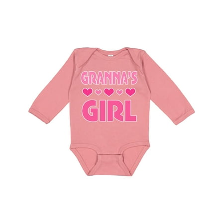 

Inktastic Granna Girl Granddaughter Gift Baby Girl Long Sleeve Bodysuit