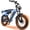 Blue, variant on ESKUTE Electric Dirt Bike for Adults & Teens, 1500W Motor, 30+ MPH, 48V 41.6Ah Removable Battery, 20"x4.0" Fat Tires, NFC Unlock, 7-Speed, Black