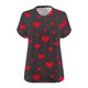 thumbnail image 5 of Xuyuer Women's Plus Size Leisure V-Neck Short Sleeve Printed Base Layer Shirt, Comfortable Casual Top for Everyday Wear, Relaxed Fit and Versatile Layering, 5 of 5