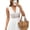 White, variant on Women's Lace Trim V-Neck Sleeveless Mini Dress – High Waist Ruffle A-Line, Solid Color Elegant Casual & Party Wear White,S