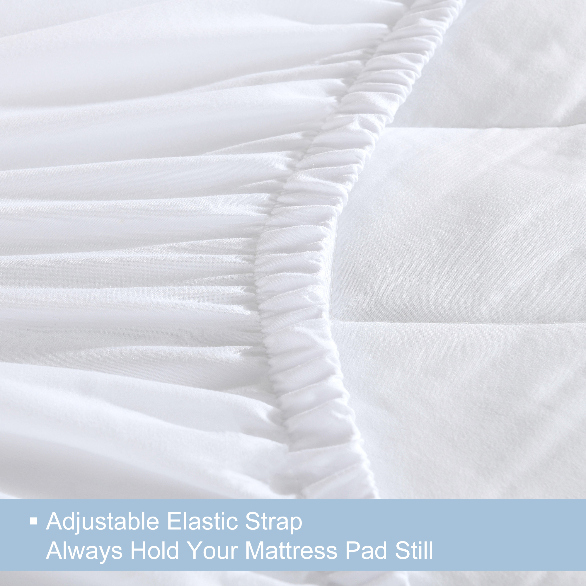 JML Quilted Fitted Mattress Pad, Queen