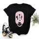 thumbnail image 3 of Camiseta de algodón para niños de Disney Minnie Mouse, divertida camiseta con estampado de 26 letras mayúsculas de la A a la Z, camisetas góticas para niñas, camisetas kawaii de verano, 3 of 5