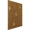 thumbnail image 2 of 19 5/8"W x 19 5/8"H Avila EnduraWall Decorative 3D Wall Panel, Bright Coat Gold (Covers 2.67 Sq. Ft.), 2 of 6