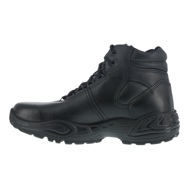 Reebok Mens Black Leather Work Boots Postal Express Chukka 7 
