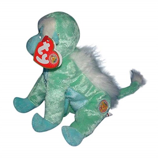 Zoomer ty beanie baby zoomer the monkey (bbom february 2006