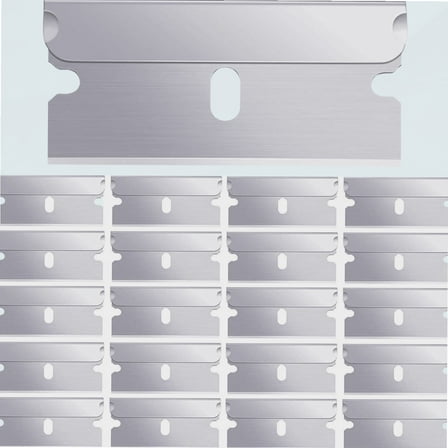 20 Pieces Single Edge Cutter Blade Industrial Razor Blades for Scraper, Safety Straight Edge Razors, Box Carton Cutter Replacement Blades, Glass and Paint Scraper Razor Blades