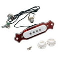 thumbnail image 1 of Arnés de Pastilla de guitarra Eléctrica kusrkot Precableada Pastilla Blanca de bobina Simple Con Marco rojo, 1 of 7