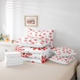 thumbnail image 6 of Homewish Red Christmas Snowflake Twin Bedding Sets 7-Piece, Dreamy Fairy Tale Bedding Comforter Set, Teens Kids Boys Girls Reversible Sheet Sets, Super Cozy Room Decor, 6 of 8