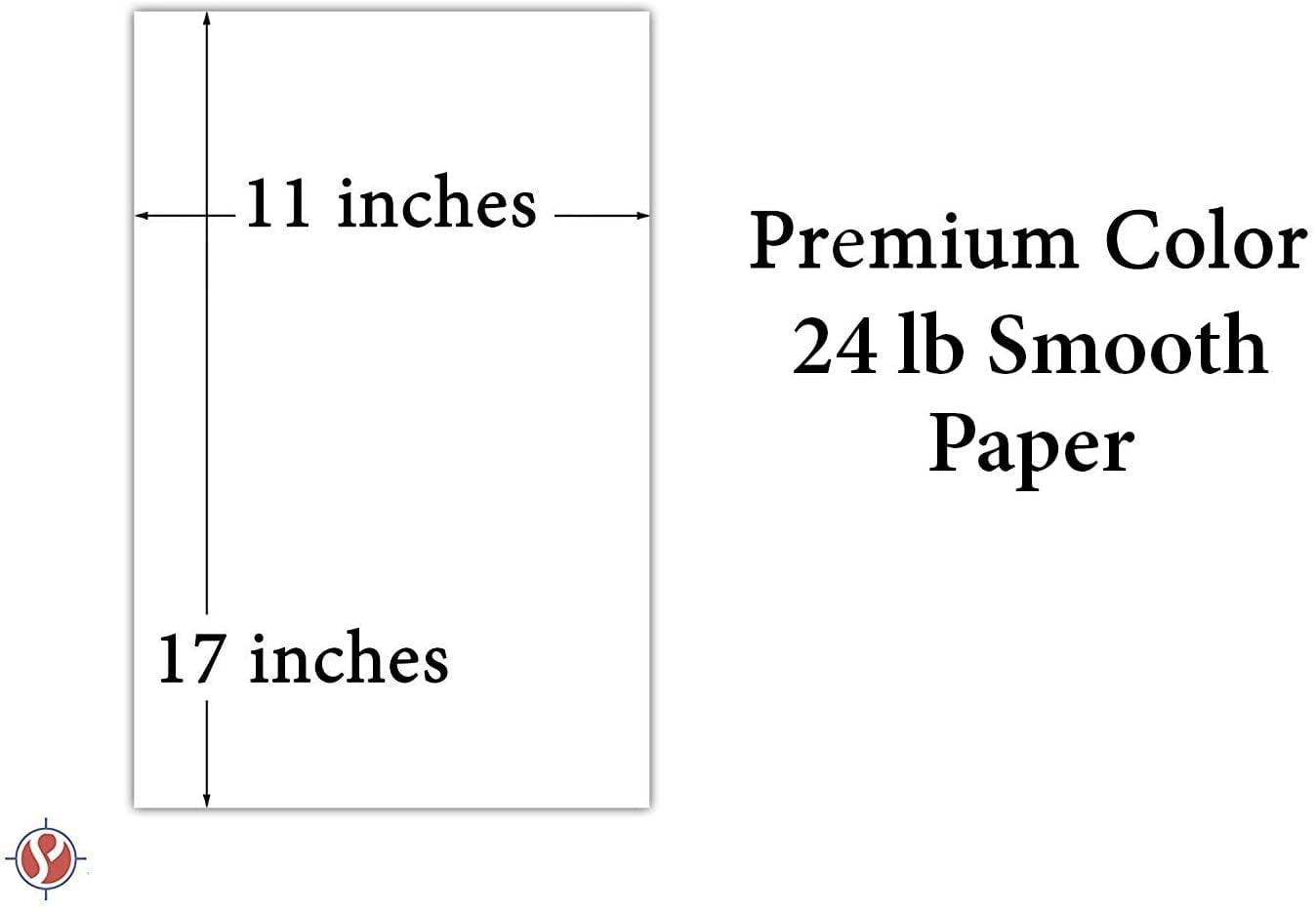 Premium Smooth Color Paper | for School Office & Home Supplies, Holiday Crafting, Arts and Crafts | Acid & Lignin Free | 24lb Paper - 100 Sheets per Pack | Celestial Blue | 11 x 17