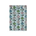 thumbnail image 1 of Floral Hanging Pocket Organizer, Repetitive Rosebuds Cartoon Style Hand Drawn Like Abstract Illustration, Printed Polyester Storage Bag with Pockets, 14" x 20", Rose and Pale Seafoam, 1 of 2
