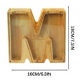 thumbnail image 3 of RuiJiao Wooden Piggy-Bank for Kids Boys Girls, English Alphabet Letter, Personalized Wooden,Transparent Money Saving Box DIY Creative Gift, 3 of 6