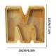 thumbnail image 3 of Lata de ahorro de madera con letras en inglés y cristal transparente., 3 of 6