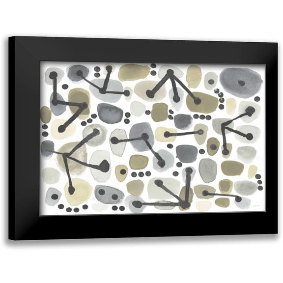 Warrick, Cheryl 14x11 Black Modern Framed Museum Art Print Titled - Mid Century I Achroma
