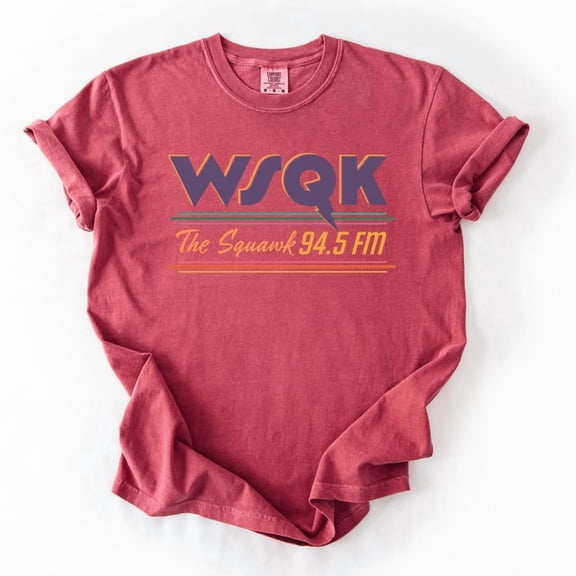 WSQK The Squawk Shirt - Vintage Sci-fi 80s Nostalgic T-shirt, The Squawk 94.5 FM T-Shirt