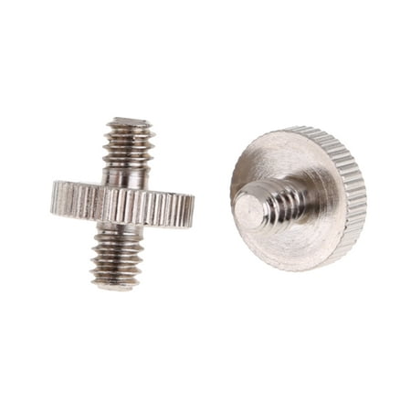 Image of 1/4 Male To 1/4 Male Threaded Metal Screw Adapter For Tripod Monopod