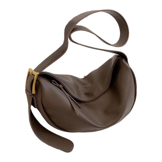 Bolsas para axilas de gran capacidad para de bola de hervida para negocios, trabajo de vacaciones, hombro de PU para mujer Marrón jinwen Monedero de hombro