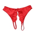 thumbnail image 1 of Gibobby Lencería sexy de mujer tanga Día de San Valentín Calzoncillos de encaje floral sexy para mujer con de lindo(Rojo, Talla única), 1 of 3