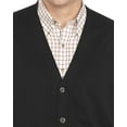 thumbnail image 2 of Harbor Bay by DXL Big and Tall Men's V-Neck Cardigan Sweater, Black, 3XL-TALL, 2 of 5