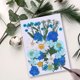 thumbnail image 3 of Artesanías de flores secas naturales Ramos en relieve Flores prensadas Decoraciones florales Decorativos para el hogar para tarjetas de boda Resina Vela azul floral Speravity HA010758-05, 3 of 7