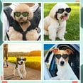 thumbnail image 4 of RV 2 gafas para mascotas, protección ocular a prueba de viento, accesorios para mascotas, gatos y perros, gafas de sol frescas y hermosas, gafas de sol plegables para perros (rosa + negro) brillar Electrónica, 4 of 5