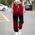 thumbnail image 4 of Workout Casual Pants for Women Butterfly Print Long Wide Leg Pants Pants M, 4 of 6