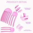 thumbnail image 3 of 3Pcs Hair Volume Clips, Root Booster Clips,Hair Volume Clip for Fluffy Bangs, Wind Shaping Styling Comb for Fluffy Bangs,Quick Hair Styling Tools (Pink), 3 of 11